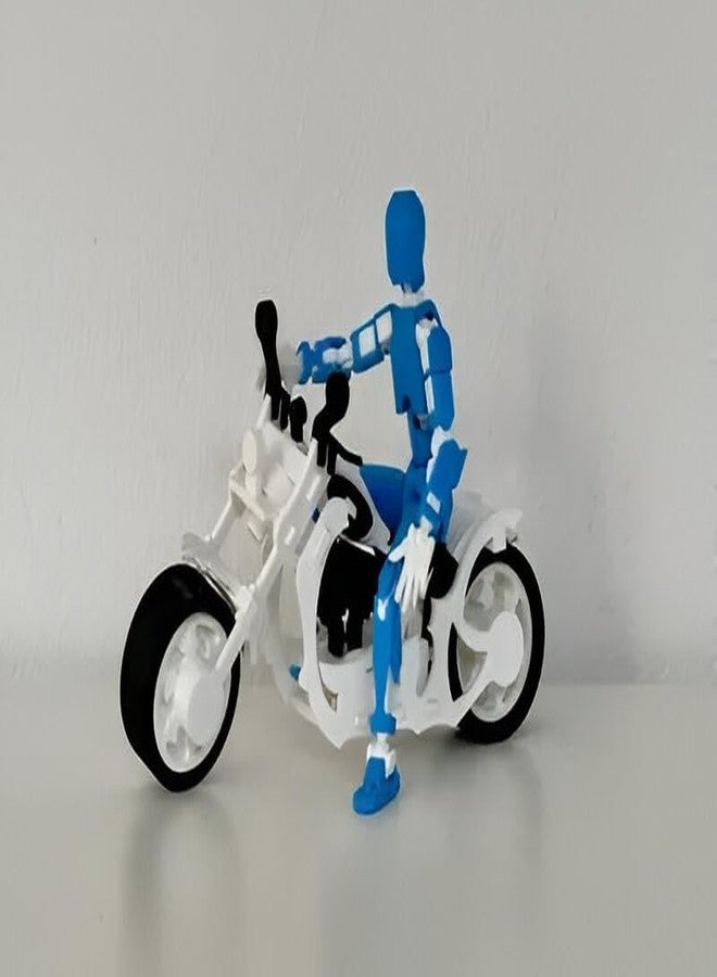 3D CRAFT Decorative Motorcycle Model, Die-Cast Plastic, Chopper Style,Figure Toy,Multicolor - Image 2